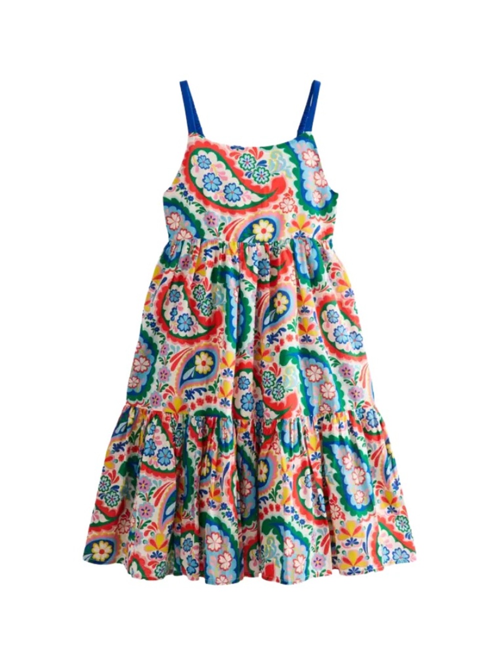 Mini Boden Girls Aurelia Tiered Twirly Dress Size 7-8